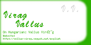 virag vallus business card